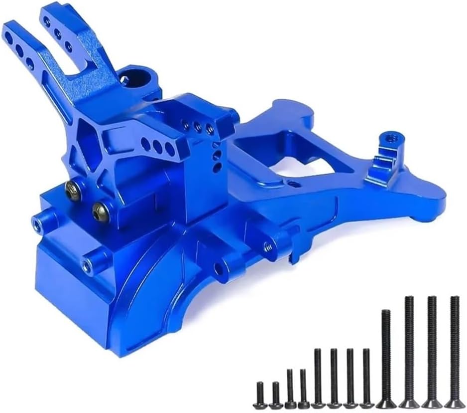 RC Car Accessories for Arrma 1/10 3S Bigrock for Granite for Senton for Typhon 1/8 Metal Front and Rear Gearbox Housing Gear Box Upgrade Parts Accessories(Blue)