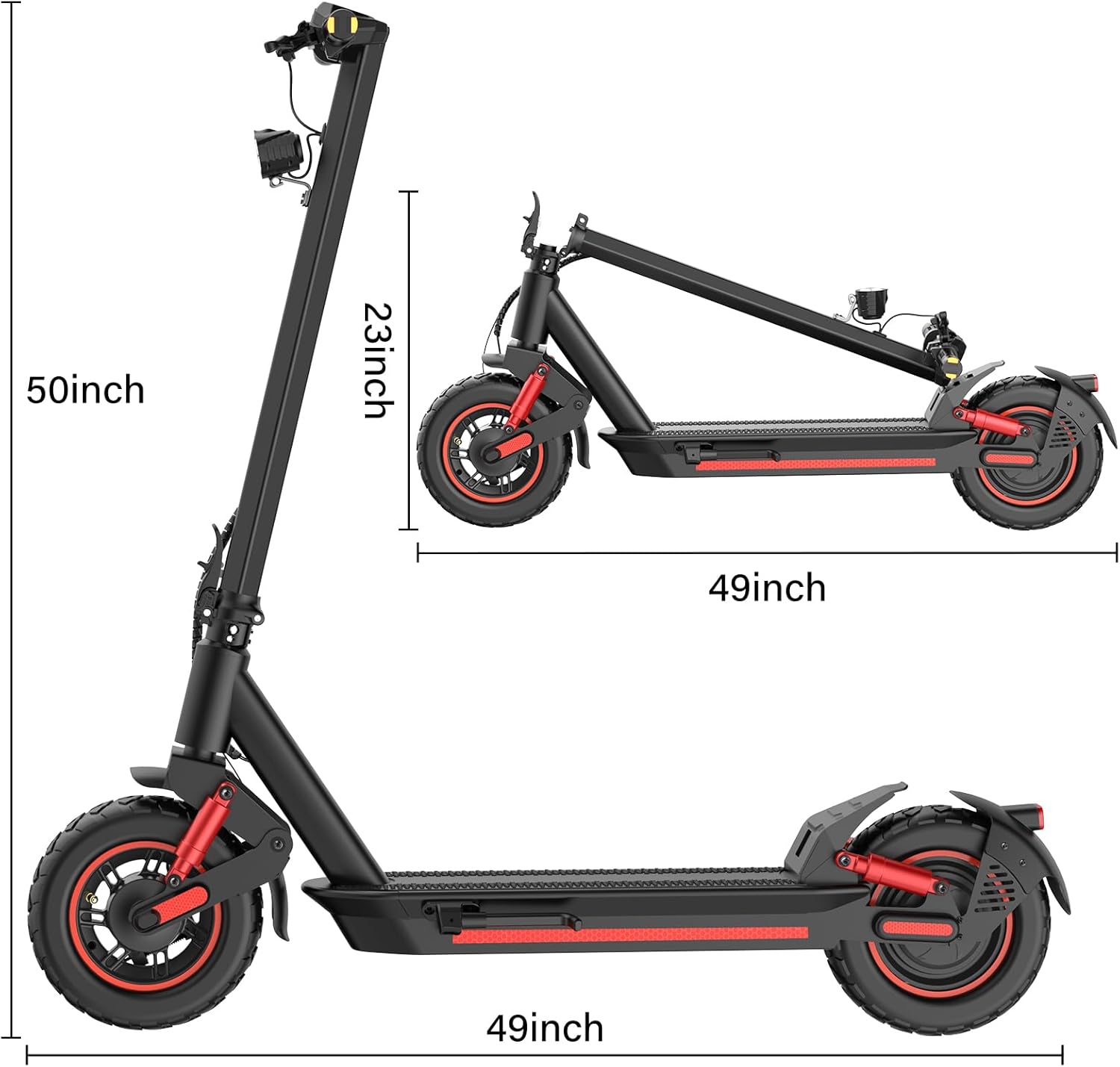 Electric Scooter for Adult - 1000W Peak Motor, Max 30 Miles Long Range, 30Mph Top Speed, 11