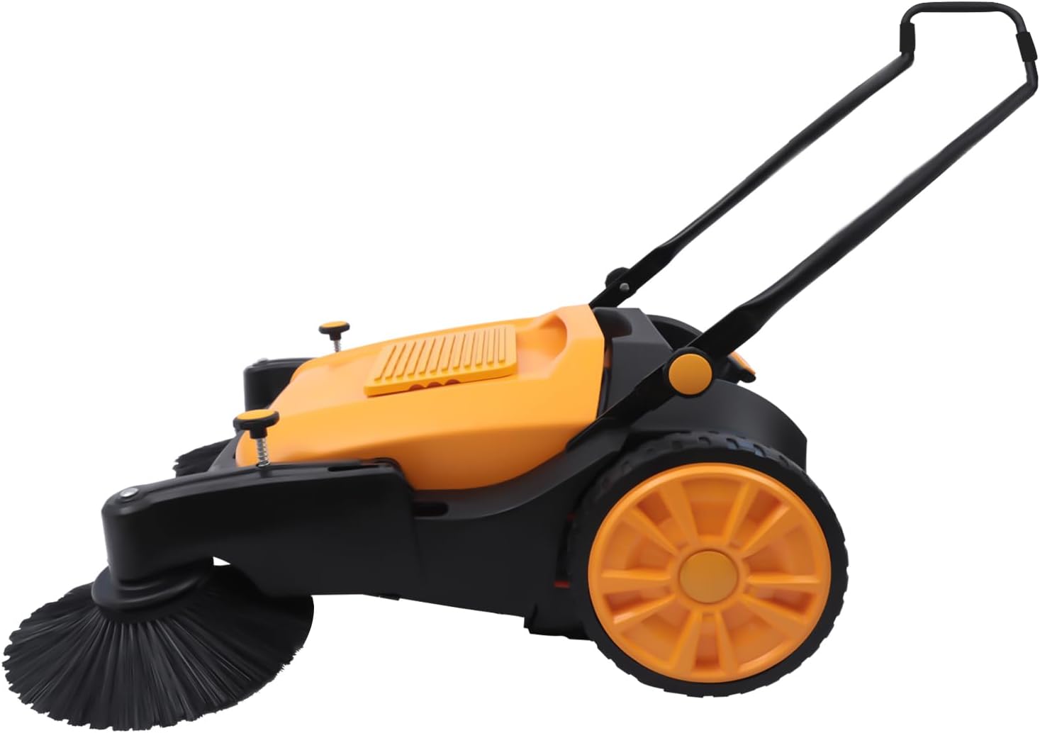 SBPKMARSCT Hand Push Sweeper, 55L 41Inch Walk-Behind Floor Street Tool Cleaner Outdoor Hand Push Floor Sweeper for Shopping Malls, Factory Warehouses, Factories, Hotels, Roads, Driveways