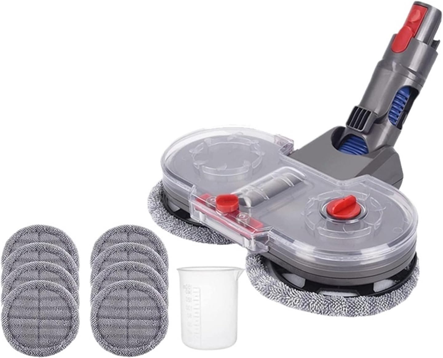 KUDWFPWN Electric Mop Attachment Compatible with Dyson V7 V8 V10 V11 V15 ， Vacuum Cleaner Floor Brush Head Accessory with Wet & Dry Cleaning Function(A4)