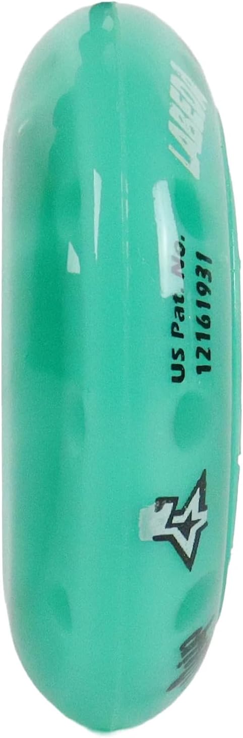 Labeda Whips Roller Hockey Wheels - Teal X-Soft 80mm - 8-Pack with Evo Spacers