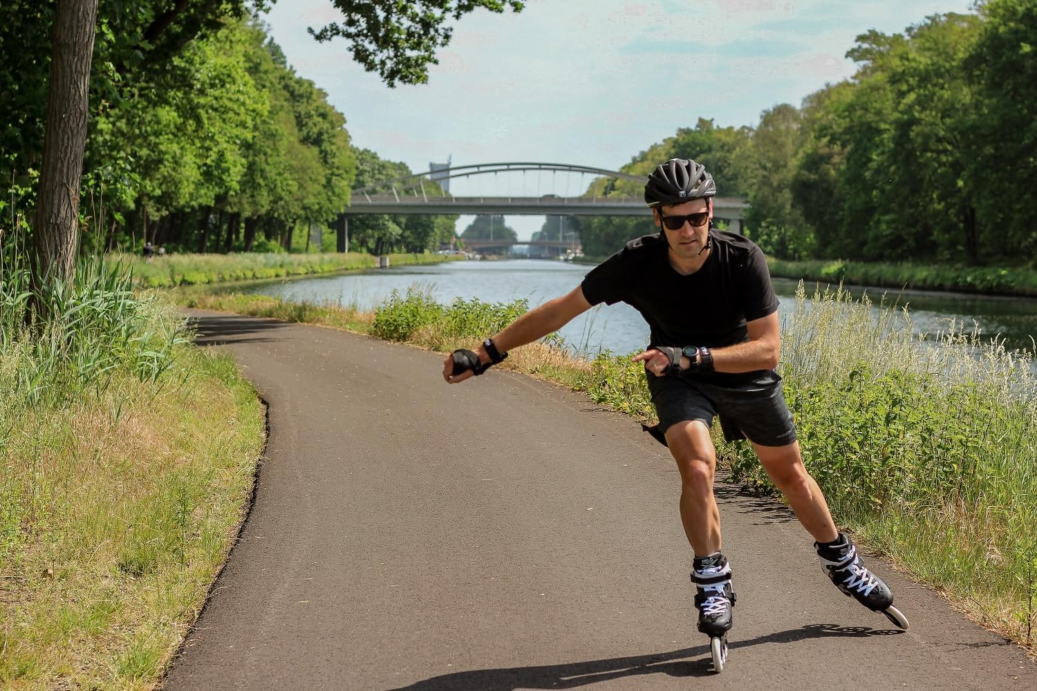 FILA Houdini 125mm Adult Inline Skates - High Speed Fitness Skates with ABEC 9 Bearings - Lightweight Aluminum Frame - Zero Shock Heel Cushioning - 3x125mm Wheel