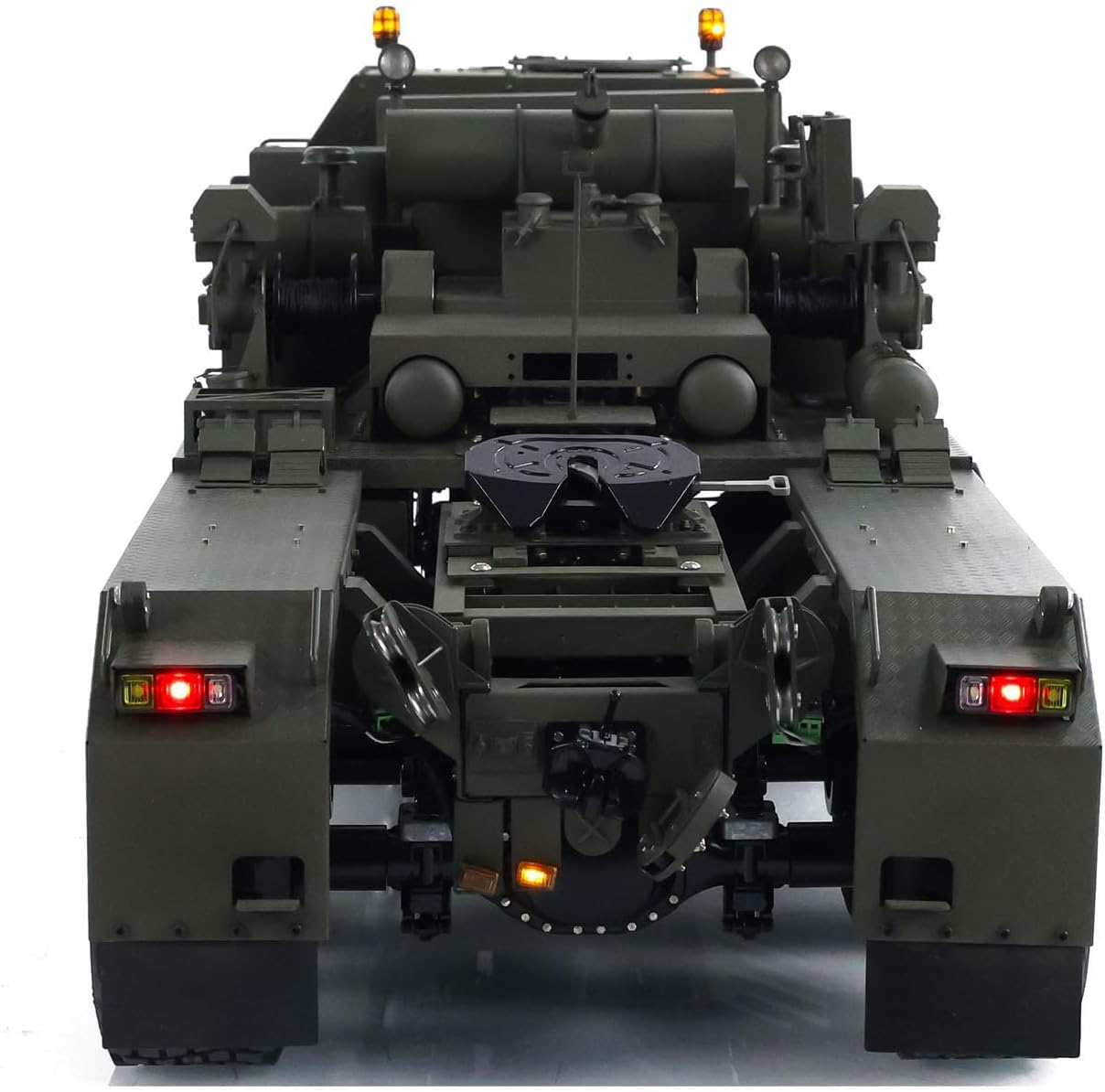 1/14 8X8 RC Tractor Truck SLT56 3-Speed Transmission Differential Lock Axles Full Metal Remote Control Military Transport Car