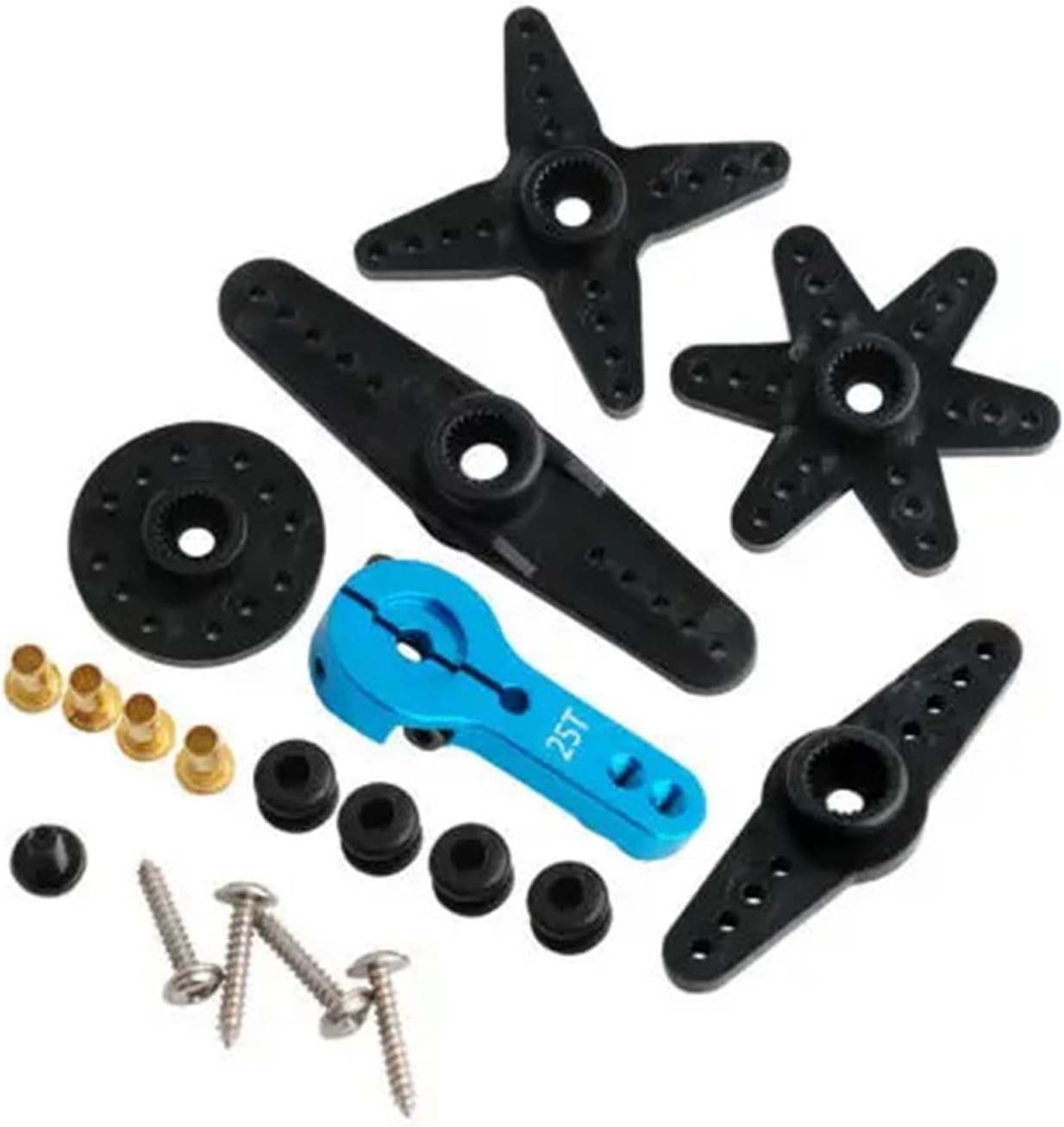 4pcs Servo 25KG High Speed ​​Metal Gear Digital Servo 25T Arm for 1/8 1/10