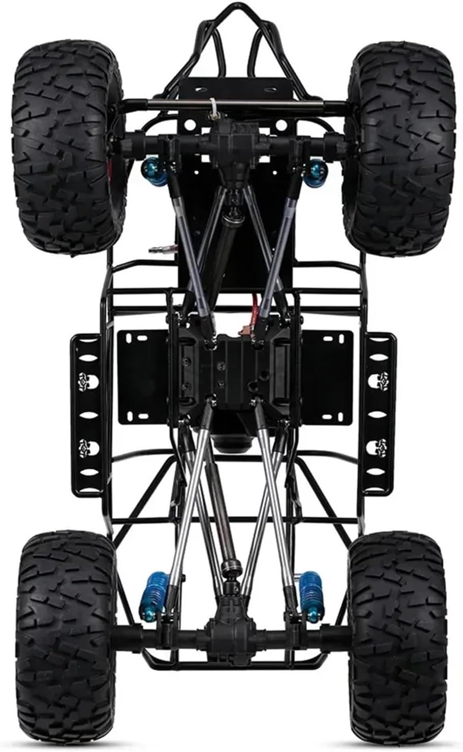 RC Repairs Models For Axial For SCX10 II 90046 90047 1/10 313mm Frame Wheelbase Chassis Frame With Tries RC Crawler For Climbing Car DIY(Type A)