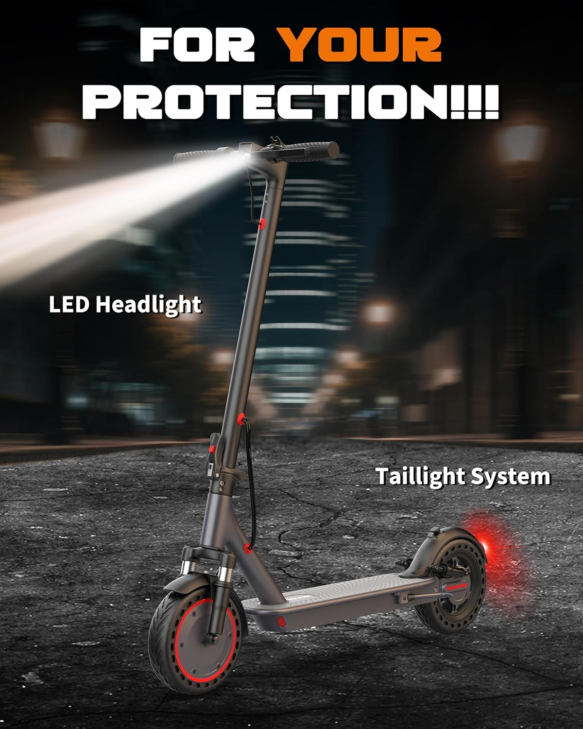 VOLPAM Electric Scooter, 350W/500W Powerful Motor, 8.5