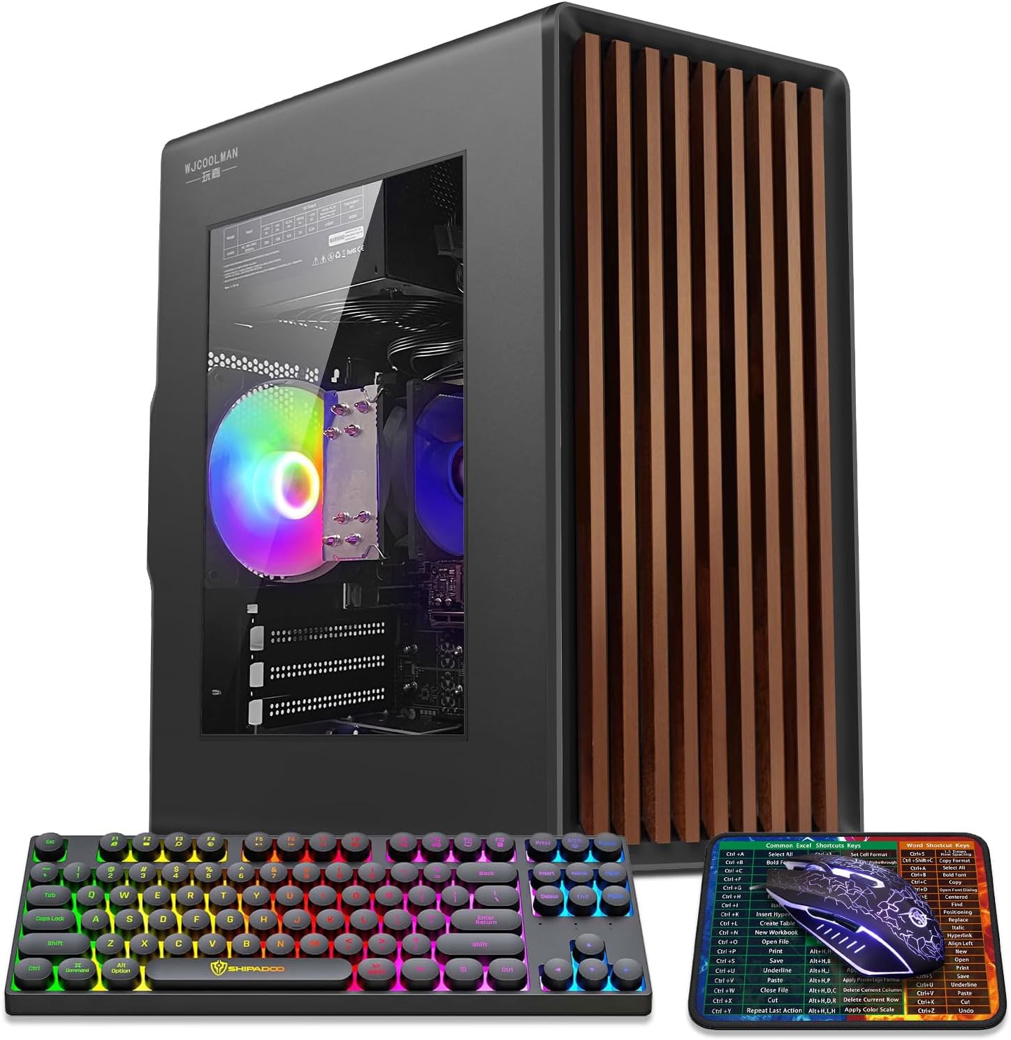 Tower Business Desktop Computer PC - Intel 14th Generation Core i7-14650HX ，16 cores and 24 Threads, 32GB DDR4 3200 RAM, 1TB M.2 NVME SSD,Windows 11 Home,WiFi，HDMI,RJ-45,Wired Keyboard & Mouse.