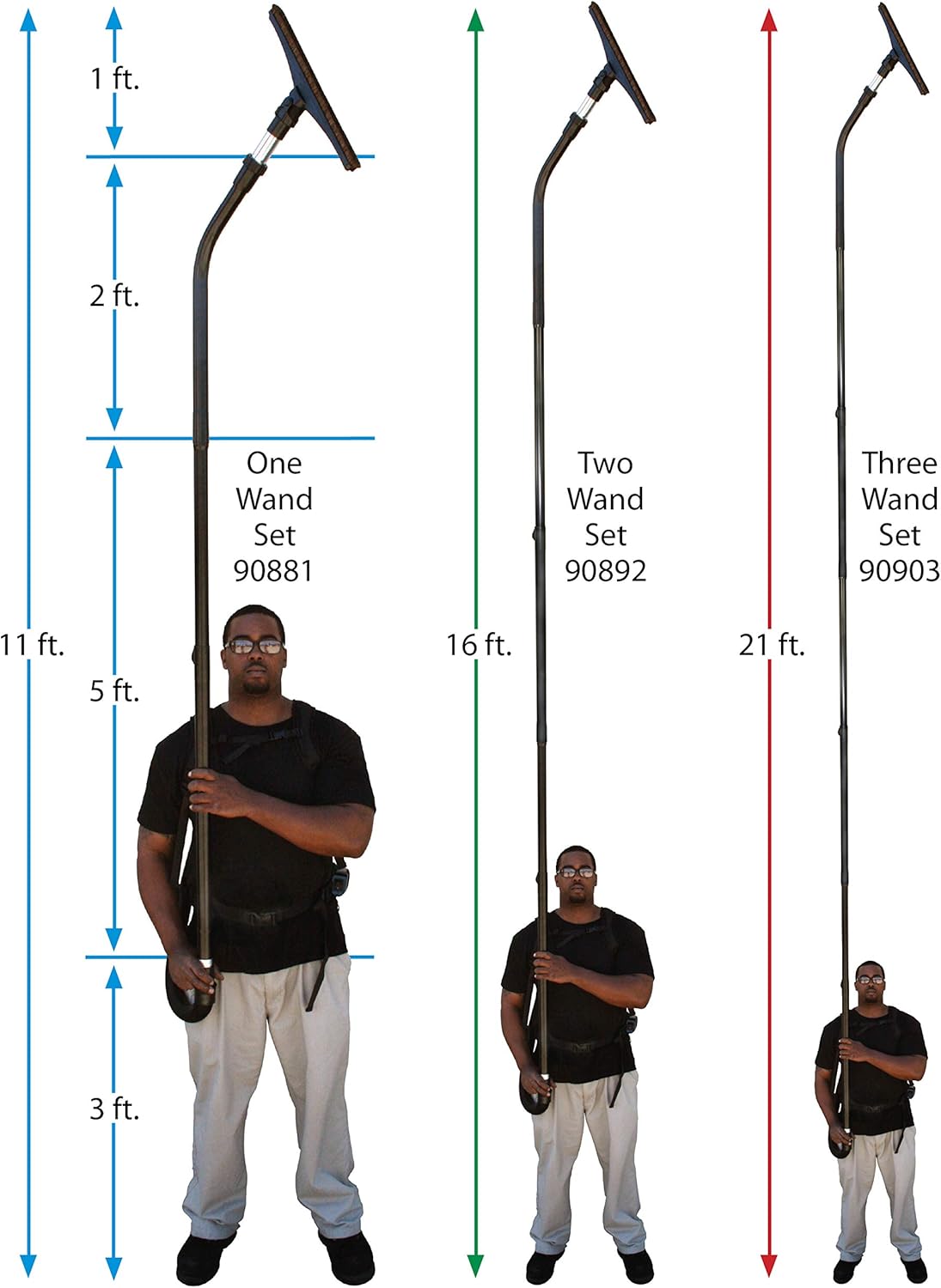 Cen-Tec Systems 93125 High Reach Vacuum Attachment Kit, Black