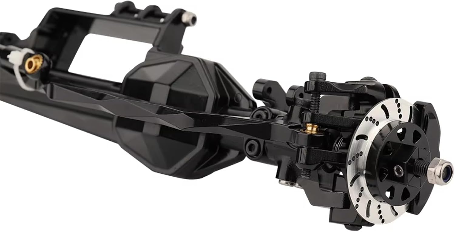 RC Axle Models For Axial RBX10 For Ryft 1/10 Aluminum Alloy Front Rear Axle Assembly Set RC Cralwer Upgrades Model Accessory Replace(Red,1set)