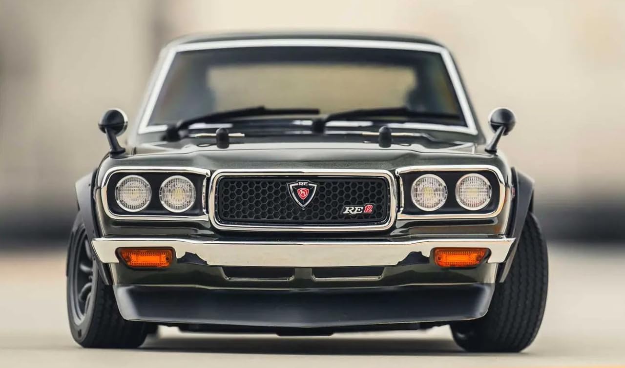 Kyosho America 34428T1 Fazer 1972 Mazda Savanna Rx-3 Mk2 Rally 4WD Green