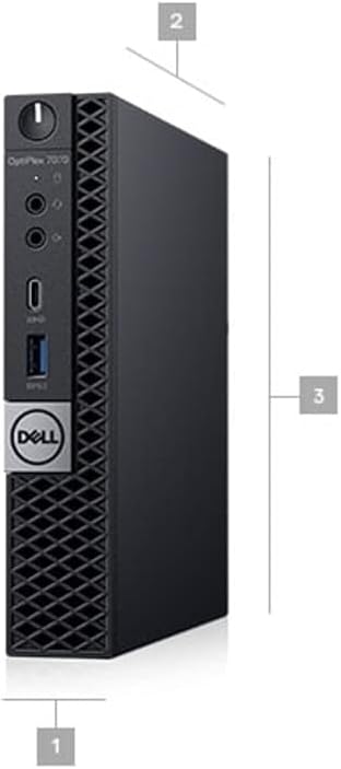 Dell OptiPlex 7070 Desktop Computer - Intel Core i7-9700T - 16GB RAM - 256GB SSD - Micro PC (Renewed)