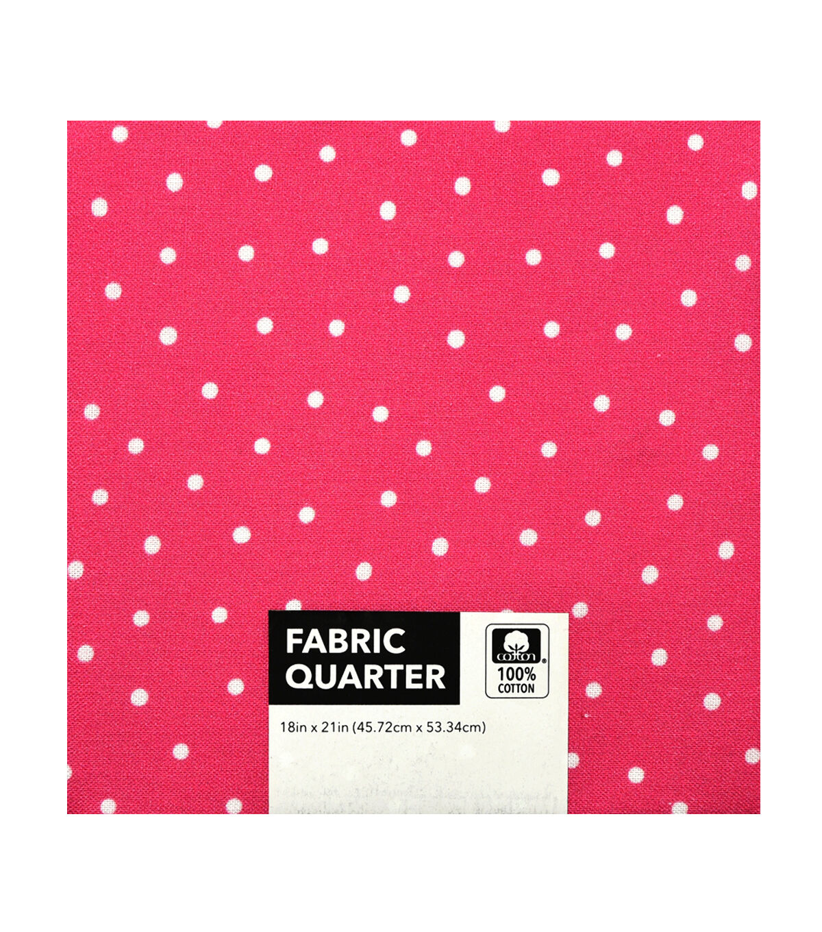 18 x 21 White Dots Cotton Fabric Quarter 1pc by Keepsake Calico