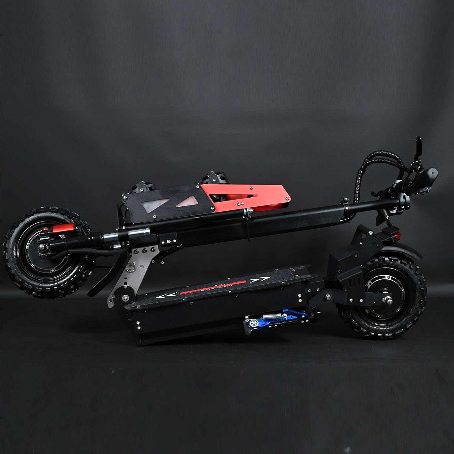 Electric Scooter for Adult 60V 6000W Dual-Motor Drive, top Speed 50-55 mph, Range 50 Miles, 11-inch Off-Road Tires 600LBS Capacity Dual Suspension Folding Fast Scooter Vehicle with Seats