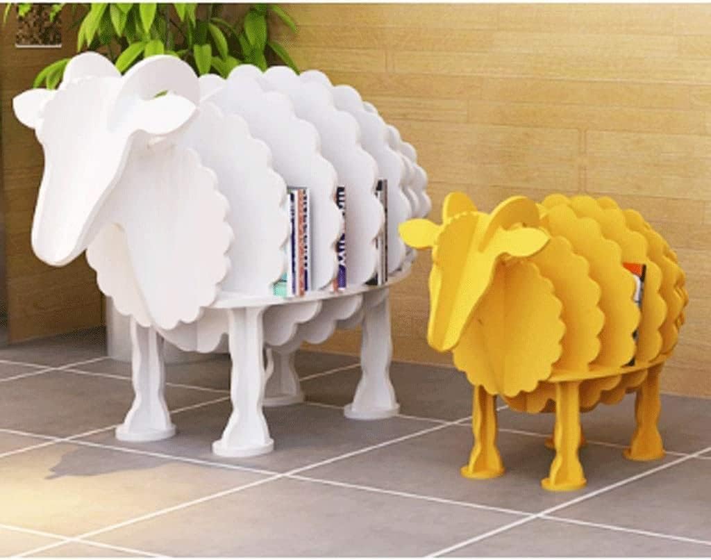 PAASHE Creative Bookshelf Eco-Friendly Solid Wood Multi-Layer Board Bookcase Animal Shape Bookshelves Classic Rack Bookcase