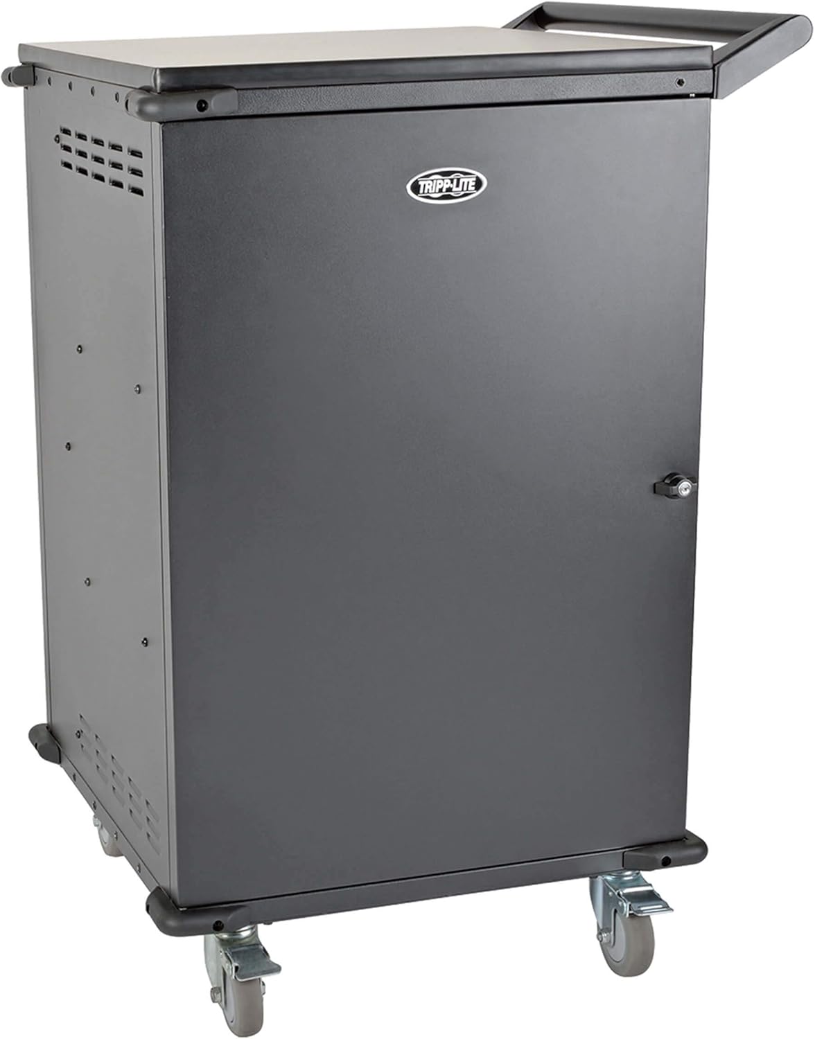 Tripp Lite 48-Port AC Mobile Charging Cart Storage Station for Chromebooks, iPads, Laptops, Tablets, Black (CSC48AC)