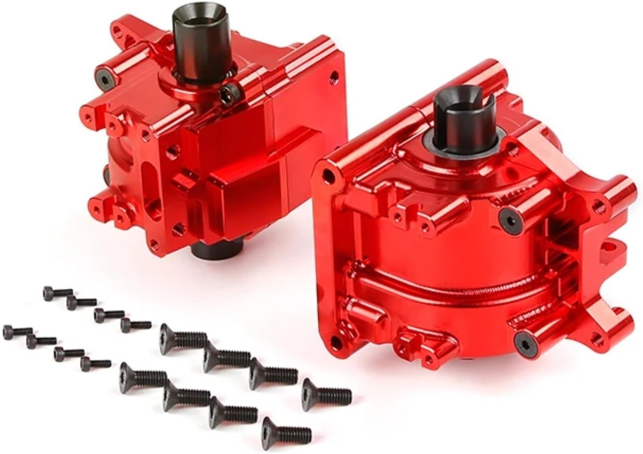 RC car Components Compatible with Losi 5ive T KMX2 for ROVAN LT 1/5 RC Car Upgrade Parts Aluminum Front Transmission Box Rear Transmission Box