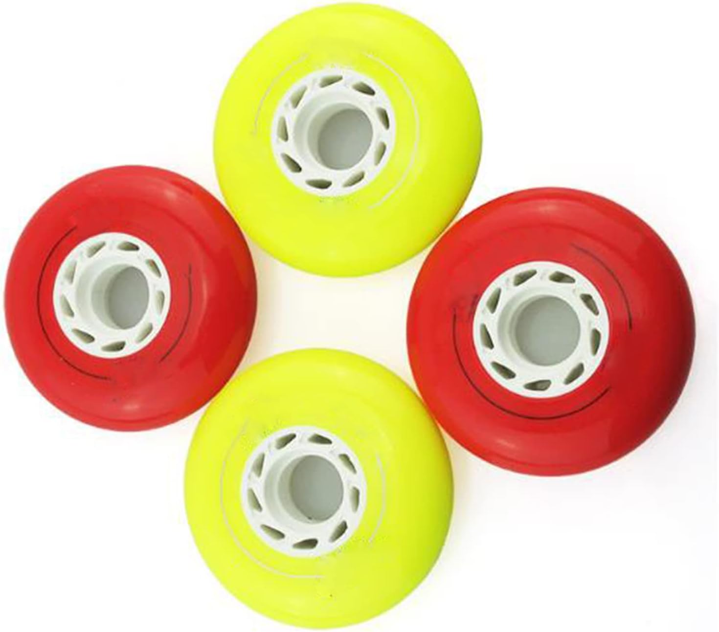 Inline Skate Wheels for Outdoor Indoor 72mm76mm 80mm PU Wear Resist Sliding Inline Skate Replacement Wheels 8 Pieces