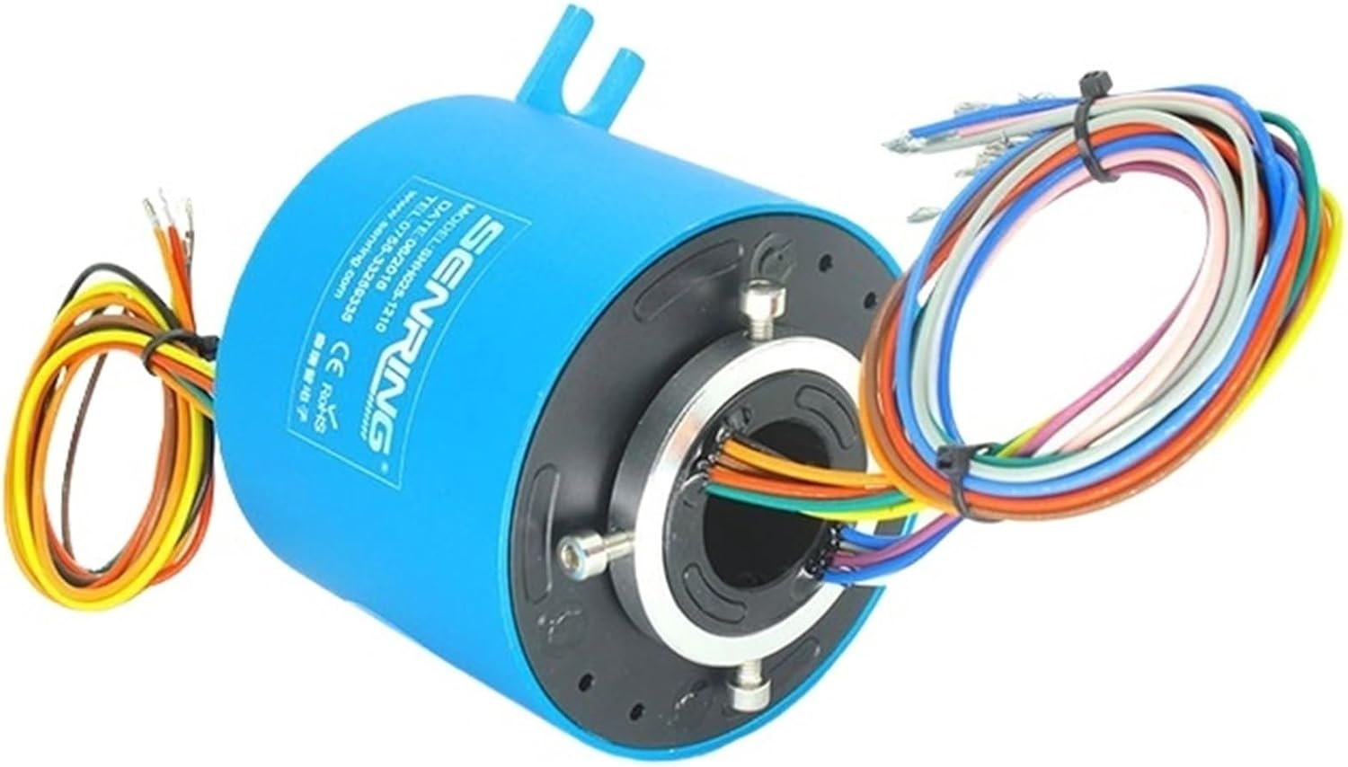 Hollow Slipring OD 86mm Hole Dia. 25.4mm 6,12,18,24 Wires Each 10A Long Working Life(25.4X86mm 24 CH)