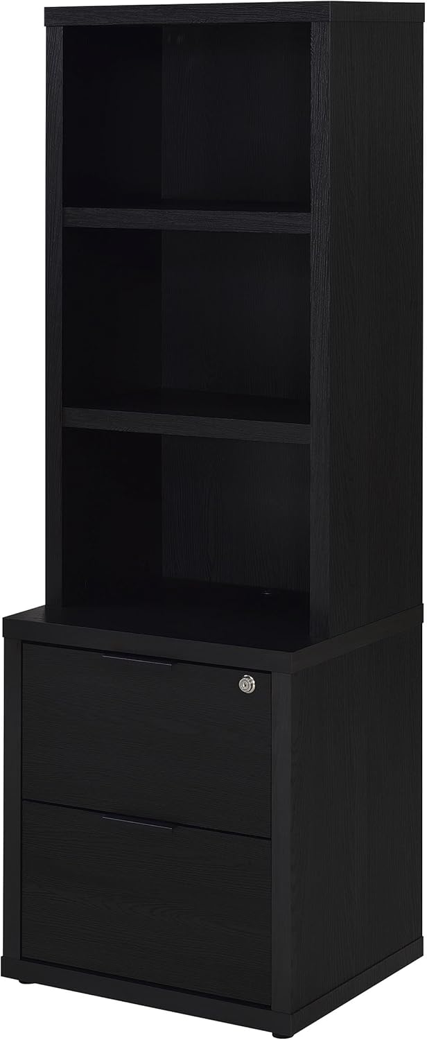 Coaster Home Furnishings Westpark 3-Piece Wall Unit Bookcase Set with USB Black