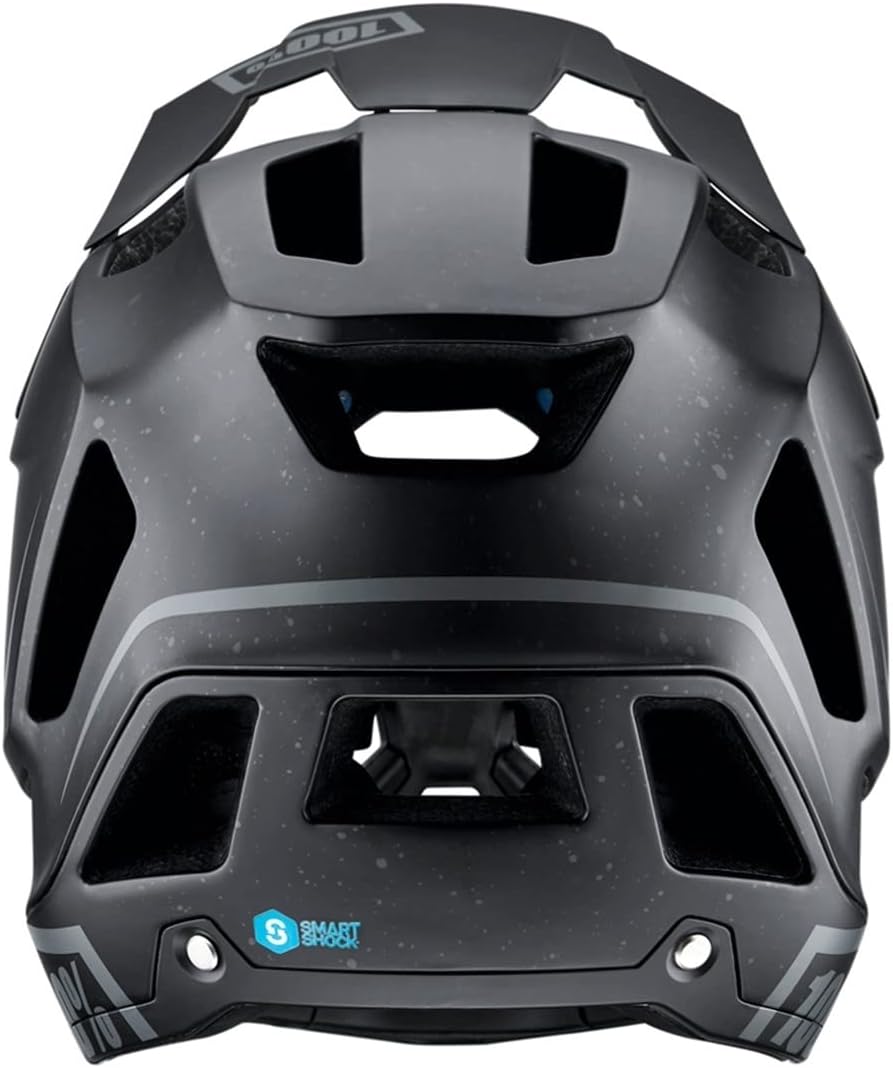 100% Trajecta All Mountain/Endurance Mountain Bike Helmet - Lightweight & Breathable MTB Smartshock Cycling Helmet w/Visor and Chin Bar