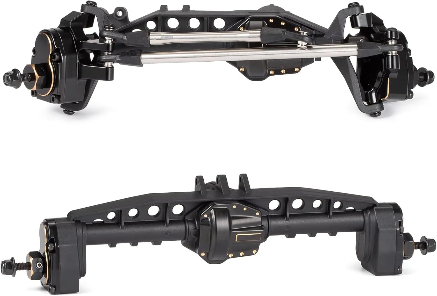 RC Axle Models For SCX10 III For Rock For LCG Complete Assembled AR45 Portal Axle With Brass Weights Chassis Crawler Model Reapir Assemble(1set)