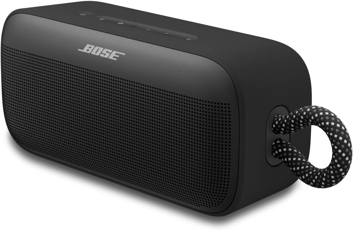 Bose SoundLink Plus Portable Bluetooth Speaker, Wireless Outdoor Speaker, Up to 20 Hours Battery Life, Waterproof and Dustproof, Black