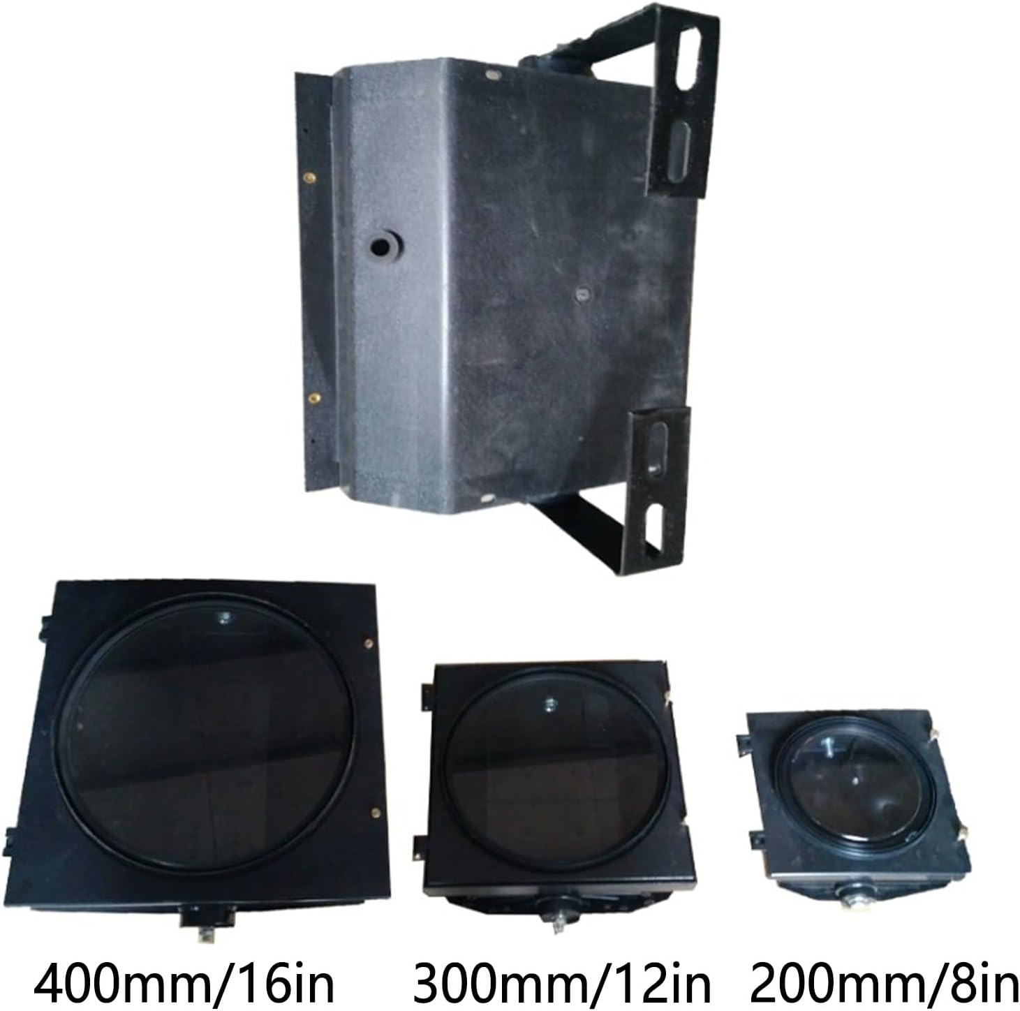 Traffic Signal Light, LED Traffic Stop Light, Outdoor Waterproof Indicator Warning Lights, Industrial Loading Area Indicator Lights, for Wharf, Unloading Gates, Car Parks(Red,400mm/16in-DC 242V)