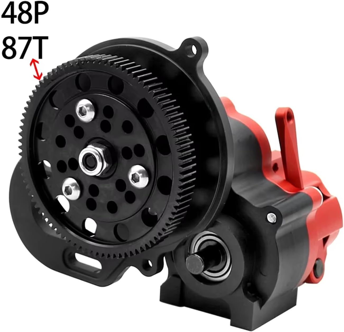 RC Car Parts Compatible with SCX10 II 90046 for Wraith Metal Gearbox Transmission Box with Motor Gear for 1/10 RC for Rock Crawler Car Upgrade Parts