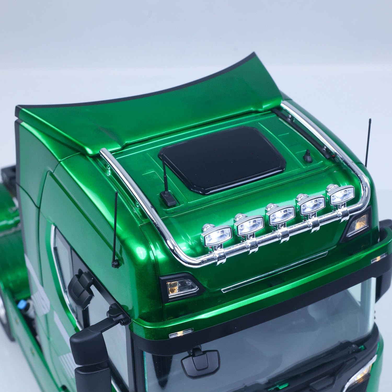 KABOLITE 1/14 6x6 770S 100 RC Tractor Truck Lorry Car 2Speed Gearbox Differential Lock RTR Model for Adult(Green), Fit with Semi Trailer Flatbed 1502 TH16848, 1/14 2Axle Trailer TH01024