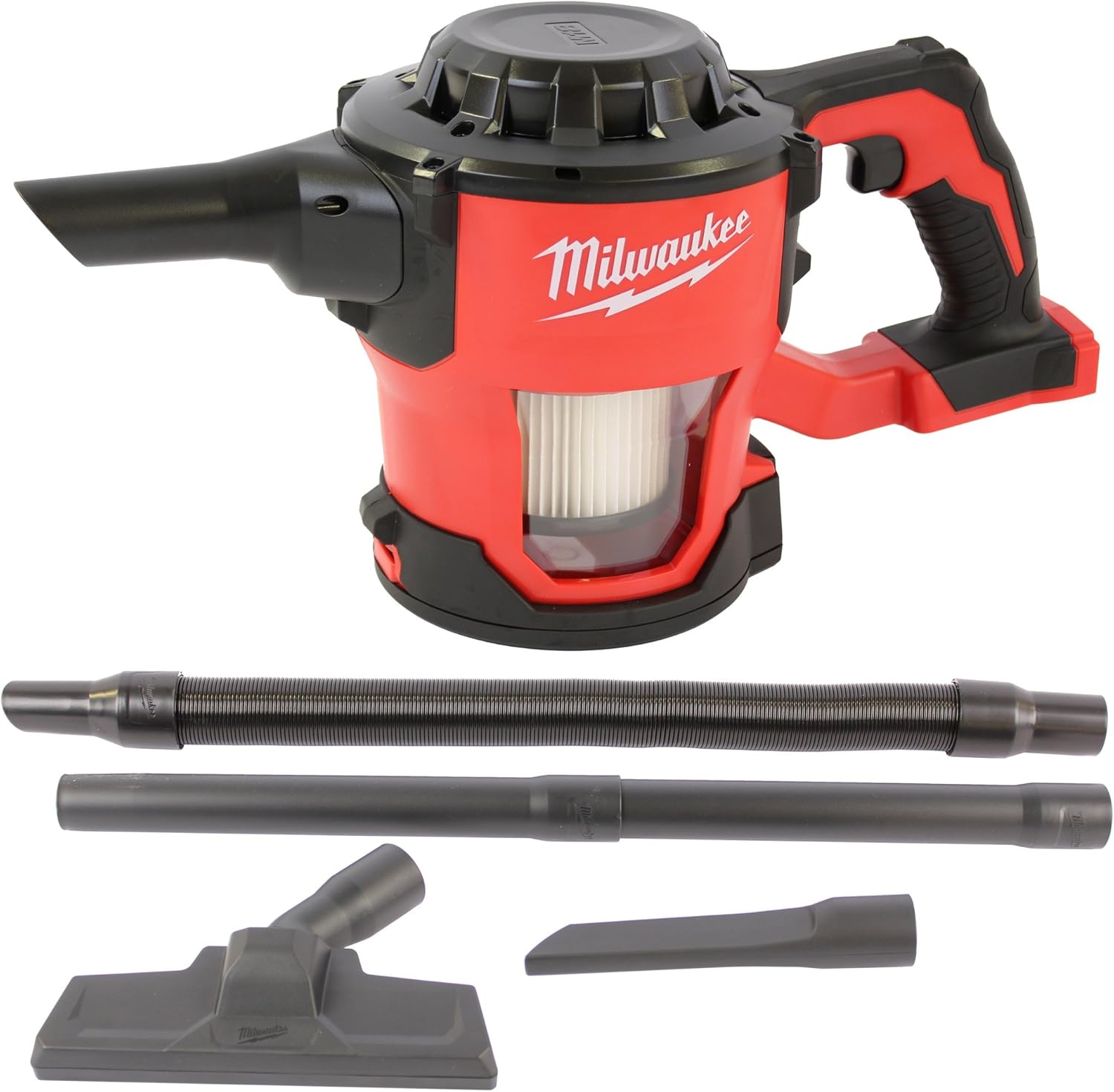 Milwaukee 4933459204 M18 CV-0 Compact Hand Vac 18V Bare Unit, 18 V, red