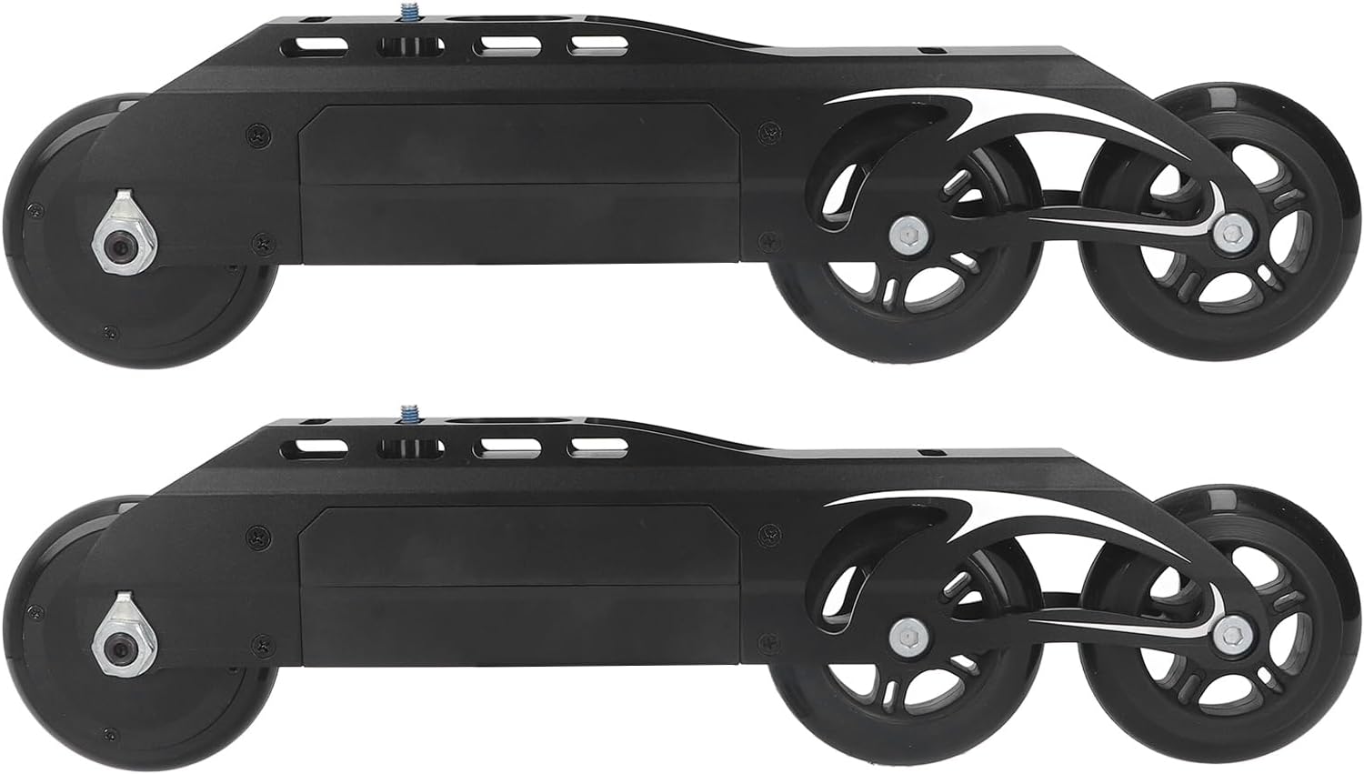 Double Wheel Electric Inline Skates PU Wheels Electric Roller Skates Aluminum Alloy Gliding Easy for Outdoor Park (US Plug 100‑240V)