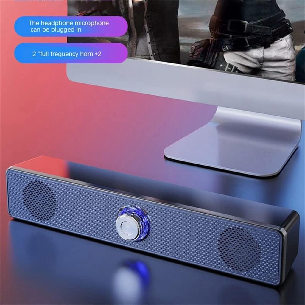 Home Theater HiFi Portable Speakers Stereo Bass Sound Bar Subwoofer Work for Computer TV Phone