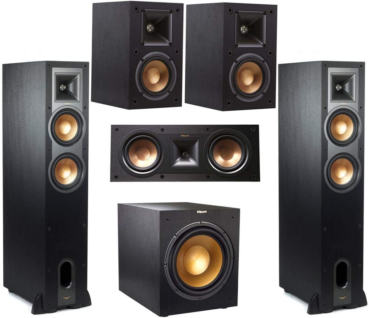 Klipsch Reference 5.1 Home Theater System - Bundle with 2X R-26FA Floorstanding Speaker