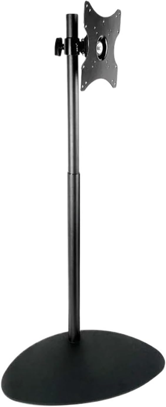 DL-R01-600 66cm-120cm Height Adjustable Steel LCD TV Desk Stand Monitor Floor Stand Large Heavy Duty Base with Rod 200X200 100x100