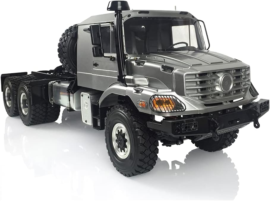 TOUCAN RC HOBBY 1/14 26.5Inches Metal 6X6 Remote Control Off Road Tractor Truck 2Speed Gearbox Differential Axles Metal Chassis No Battery for Ages 14+