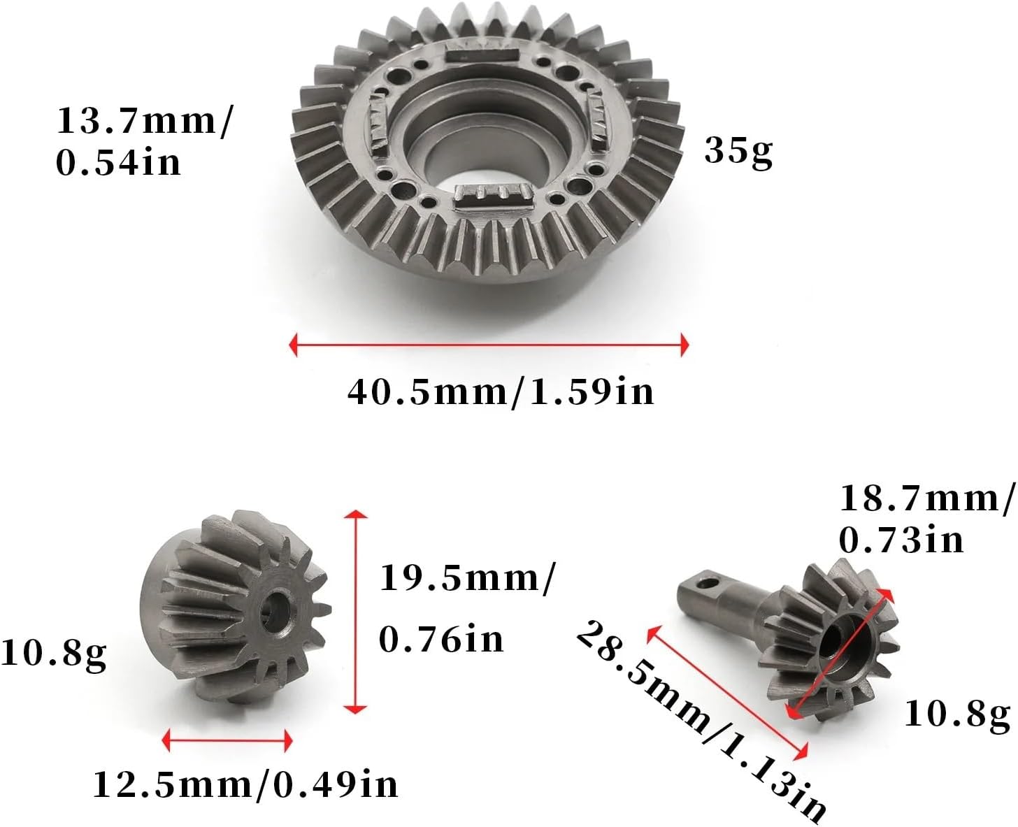 For Traxxas For UDR For Unlimited For Desert For Racer 1/7 40CR Steel Differential Gear Output Set 8578 8579 RC Car Parts Accessories Models(1set)