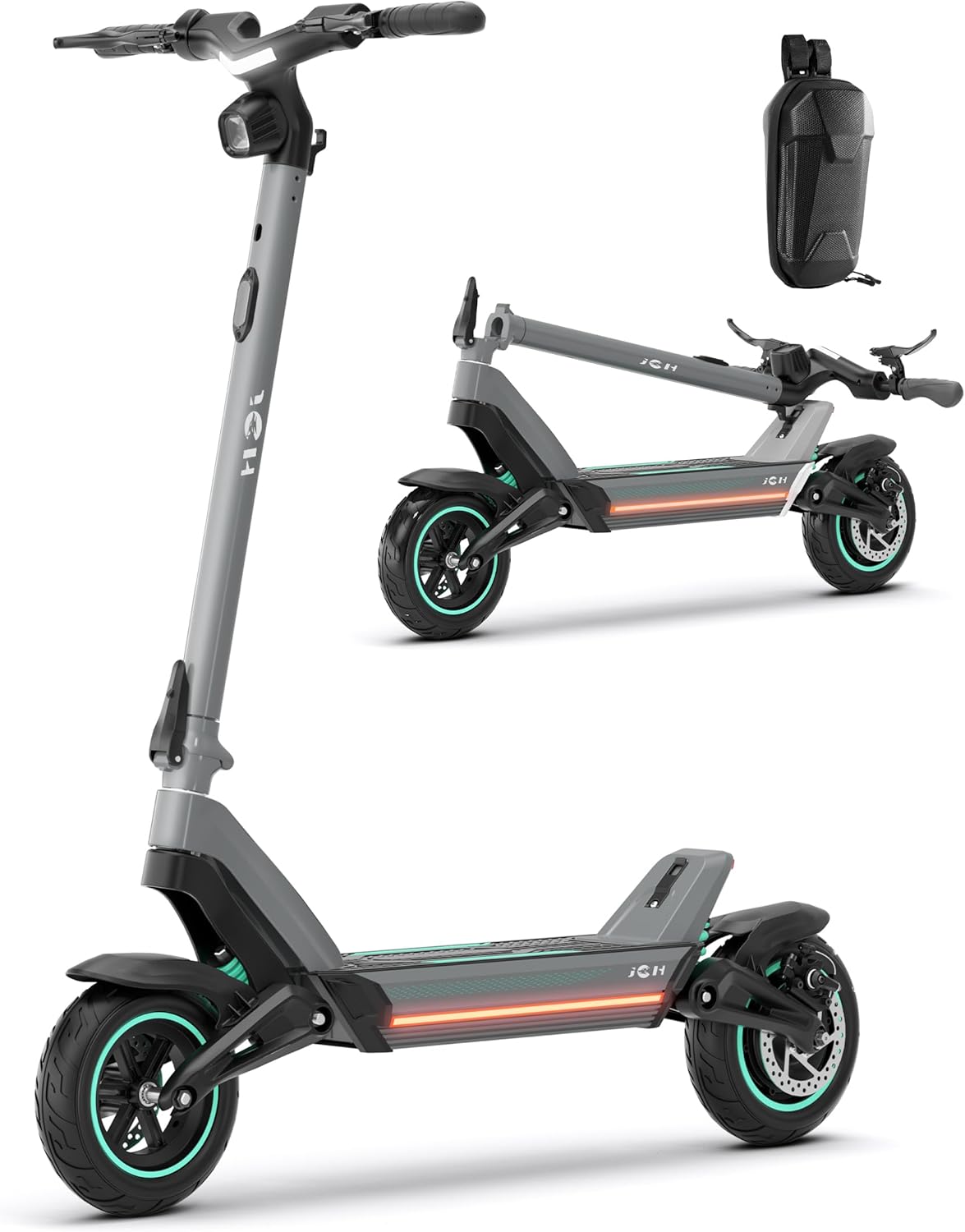 JGH Electric Scooter Adults,800/3200W Motor E-Scooter Up to 40/50 Miles Range,Top Speed 31/45 MPH, Folding Commuting Electric Scooter for Adults