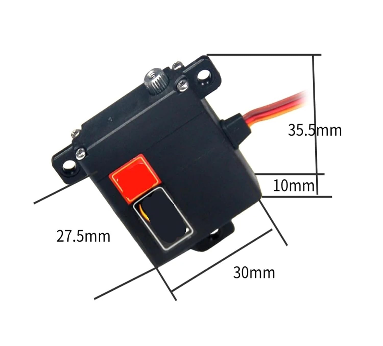 7kg FT3325P Metal Gear Thin Wing Digital Servo 6V 0.1s RC Drone 120 Degree Angle(4PCS FT3325P 7KG)