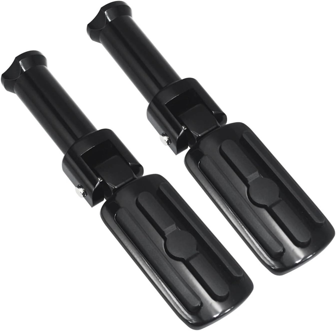 Brake Pedals Motorcycle Foot Pegs Passenger Rear Footrest Mount Compatible with Fat Boy 114 Softail Street Bob Sport Glide Breakout FXBR 2018-2024(Black)