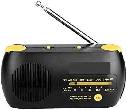 FM Am NOAA Weather Radio Emergency SOS Crank Solar Receiver with Flashlight MP3 D Player