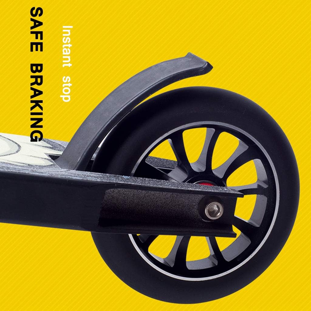 Street Surfing Stunt Scooter with 110mm Aluminum Core Wheels Rear Wheel Brake Pro Scooters 360 Spin Tricks Push/Kicks Edition Design for Adult Teens
