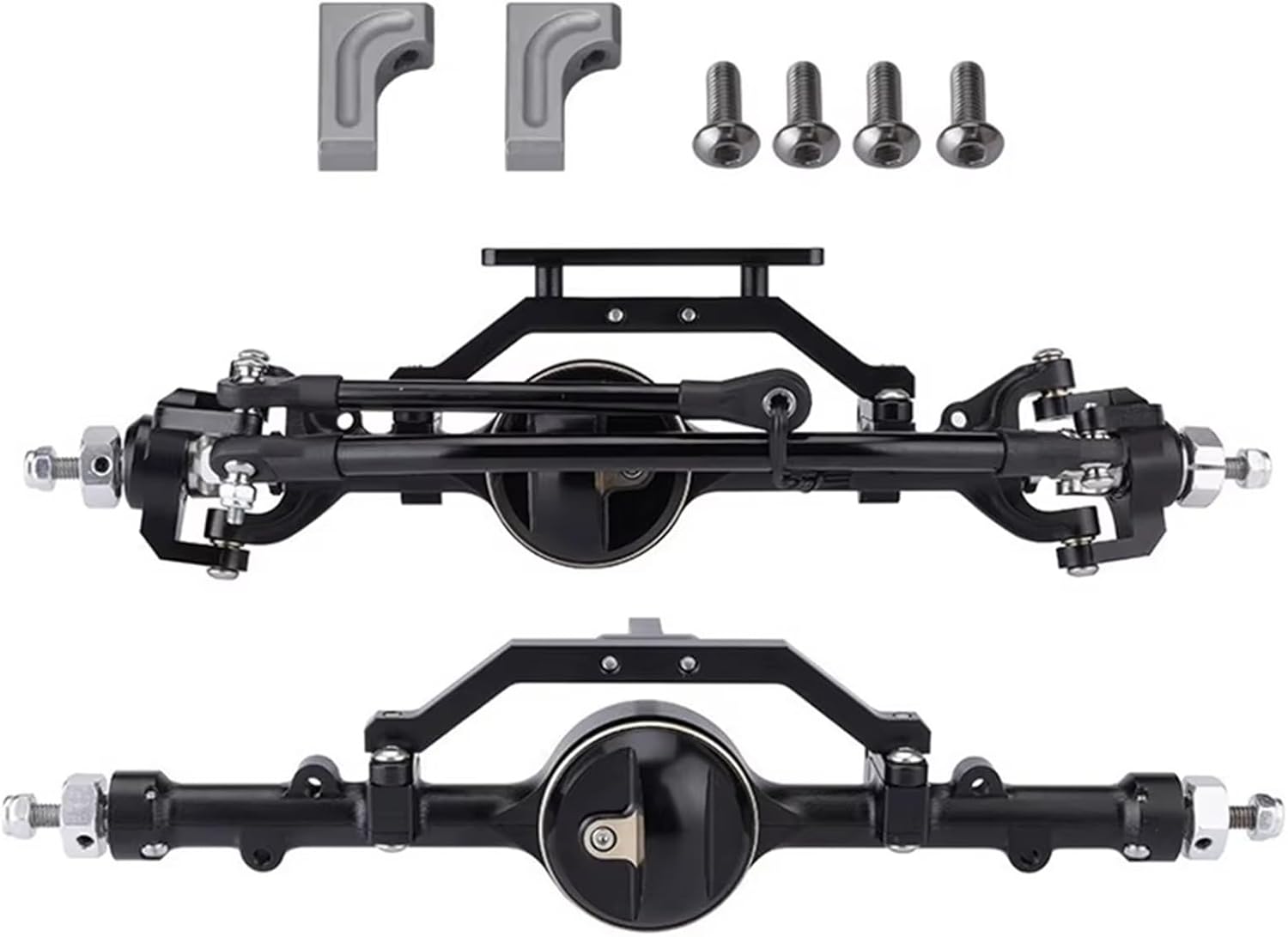 RC Car Accessories Compatible with D90 D110 for Gelande II TF2 for Yota II 1/10 RC Crawler Upgrades Parts CNC Metal D90 Front and Rear Axle