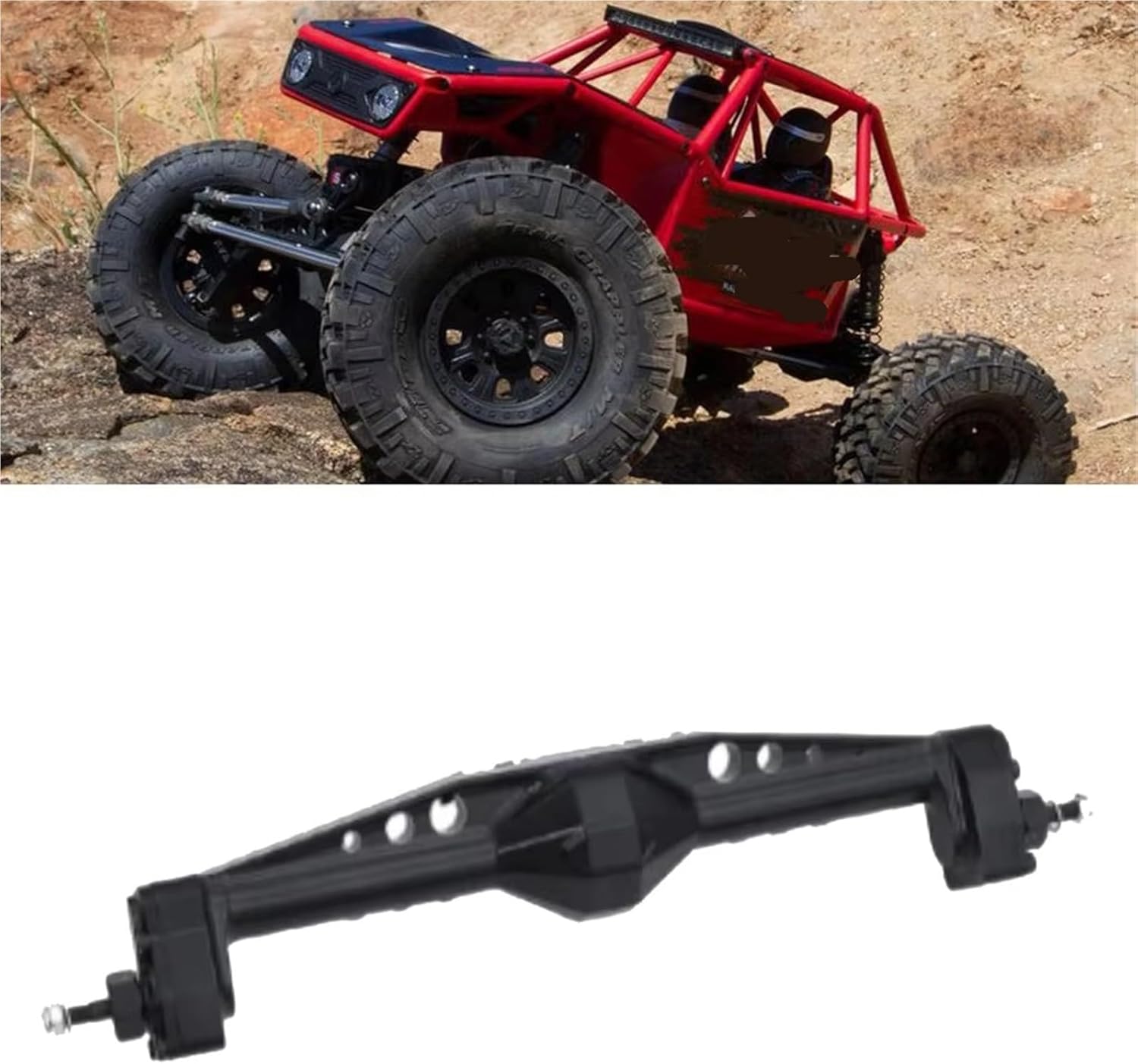 RC Car Parts Compatible with Axial for Capra 1/10 RC Car Accessories Replacement Parts RC Upgrade Part Aluminum Alloy CNC Rear Axle