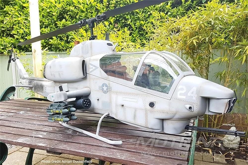 Cobra Navy AH-1W 700 ARF RC Helicopter Fuselage AH-1 Gray with Scale Rotor Head