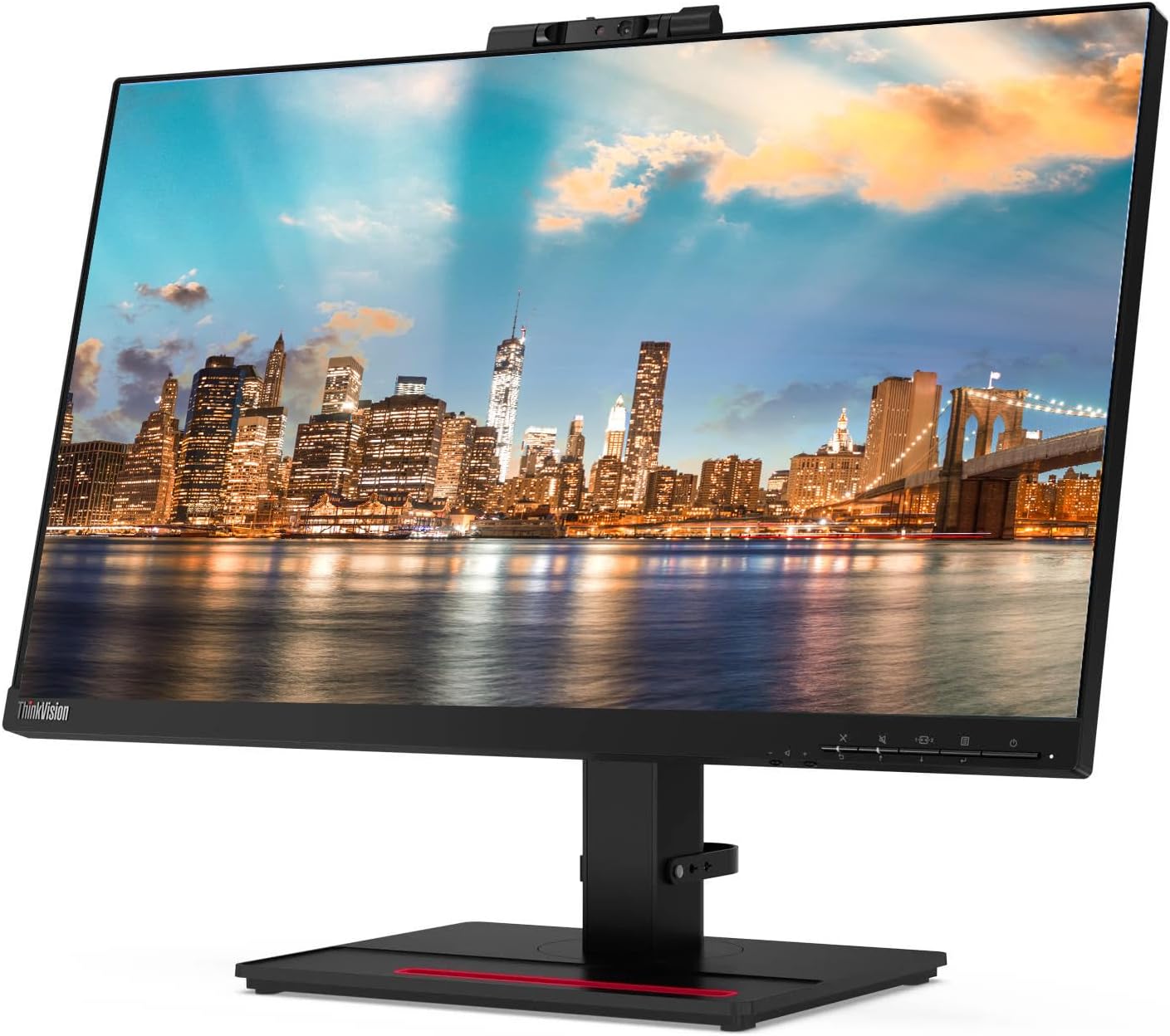 Lenovo ThinkVision T24v 24-inch, 2-Pack Bundle with T24i, HDMI, DisplayPort, Webcam, Speaker, Microphone, Monitor Stand, USB-C Dock, MK540 Wireless Keyboard and Mouse, and Wrist Pad