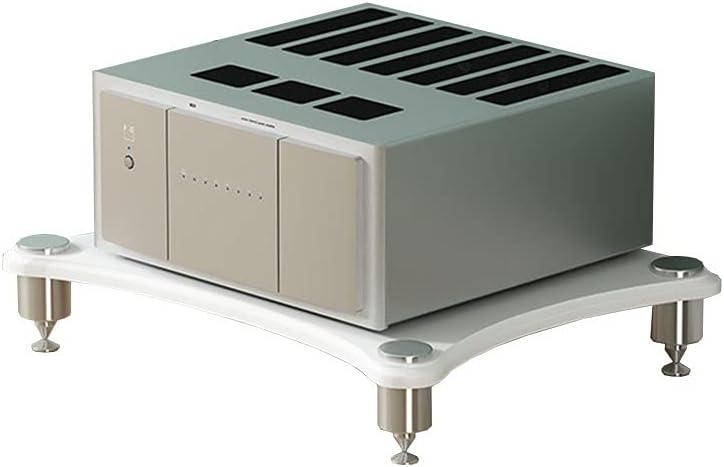 Entertainment Center Shelves Speaker Stand Media Equipment Floor Stand Audio Stand with Shock Absorption Foot Nail Shelf Small Bookshelf 1/2/3 Layer Suitable for DVD players