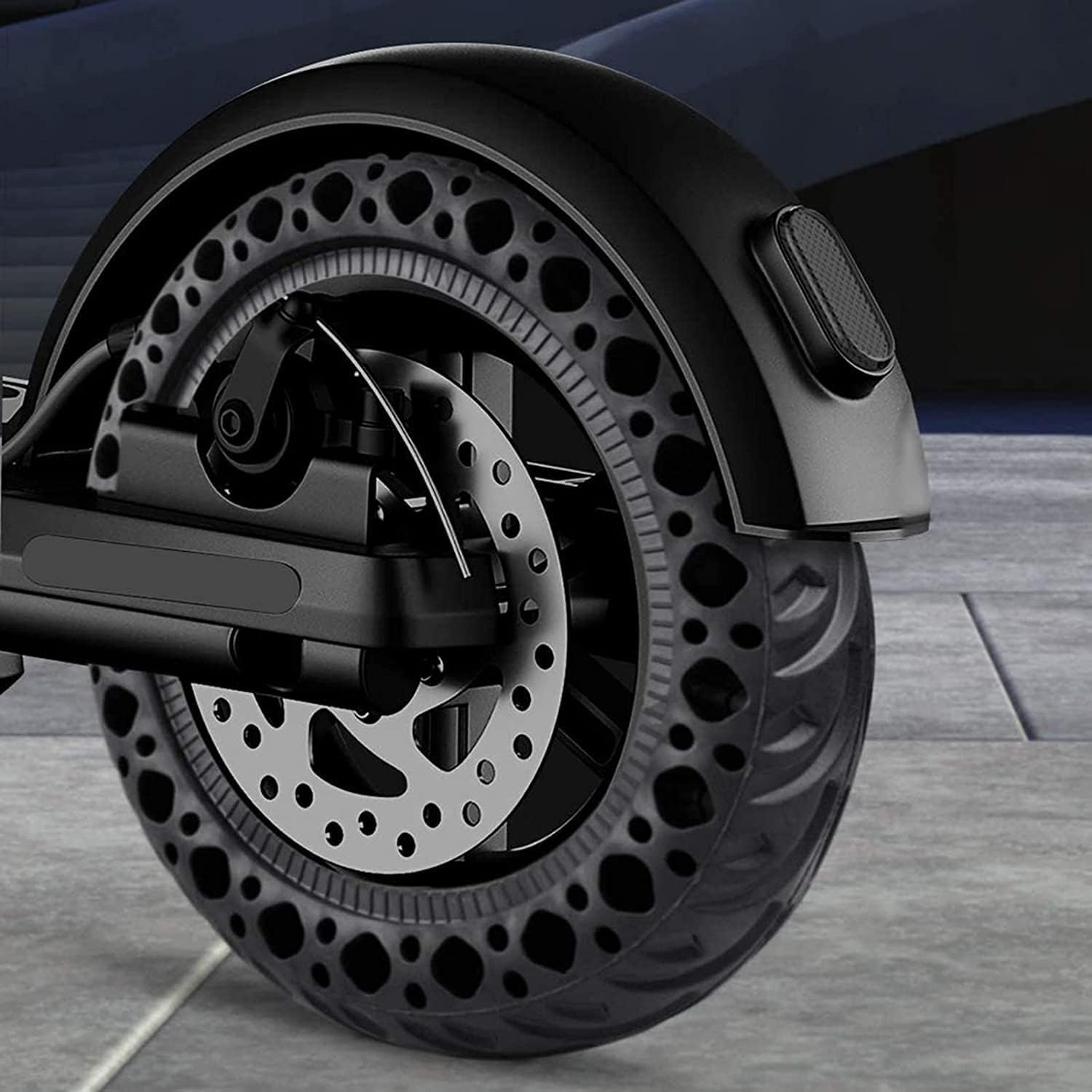 Rubber Electric Scooter Wheel Tire for 8.5 Inch Solid Tire Electric Scooter Front/Rear Wheel Tire Accessories - Tire Replacement Electric Scooter Tires (Black 2pcs)