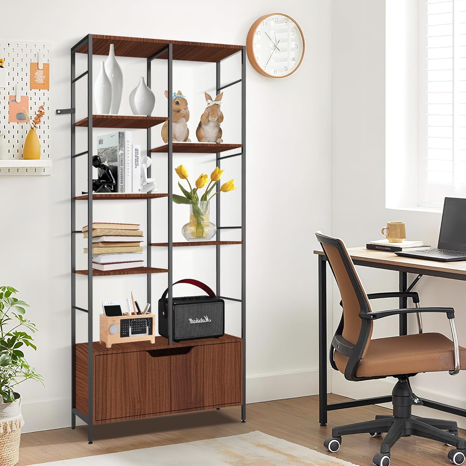 6 Tier Bookshelf with Drawer , 67