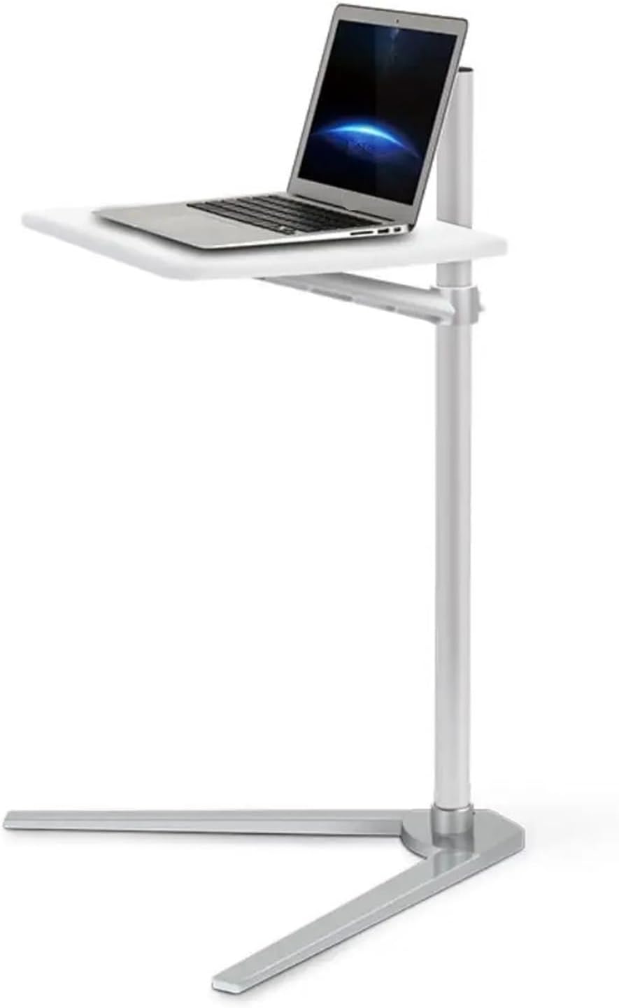 Removable UP-8T Aluminum 7-20 inch Laptop Floor Stand Height Adjustable Bedside Laptop Sofa Table Suitable for Laptop Coffee Table(12.5 * 32mm)