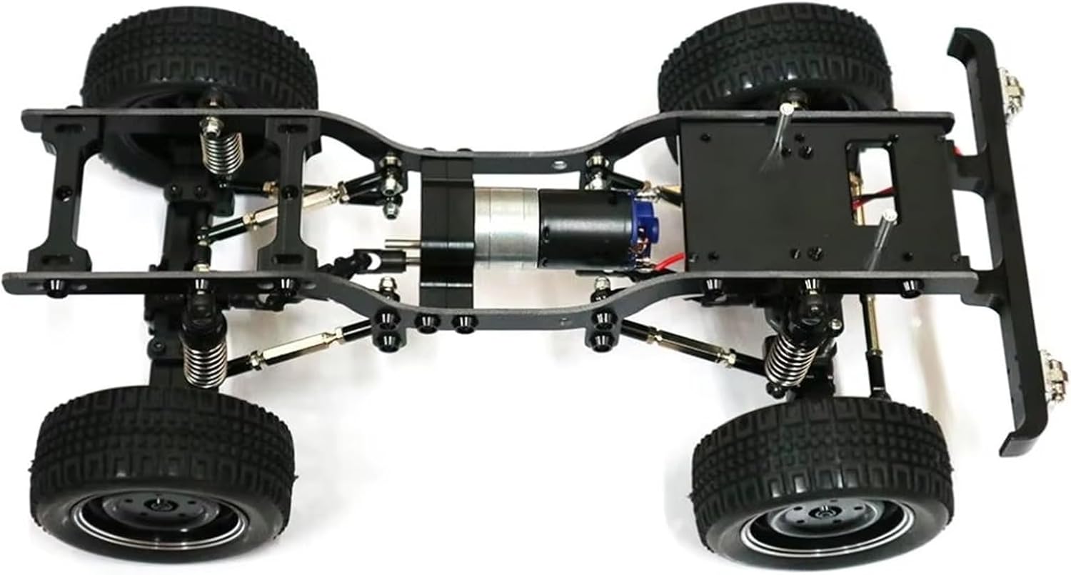 RC Car Accessories Compatible with MN D90 1/12 RC Car Upgrade Part Replacement Accessories 1pcs Aluminum Alloy Car Frame Strong for Chassis Frame(Black)